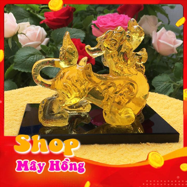 Tỳ hưu chiêu tài lộc Màu vàng trong