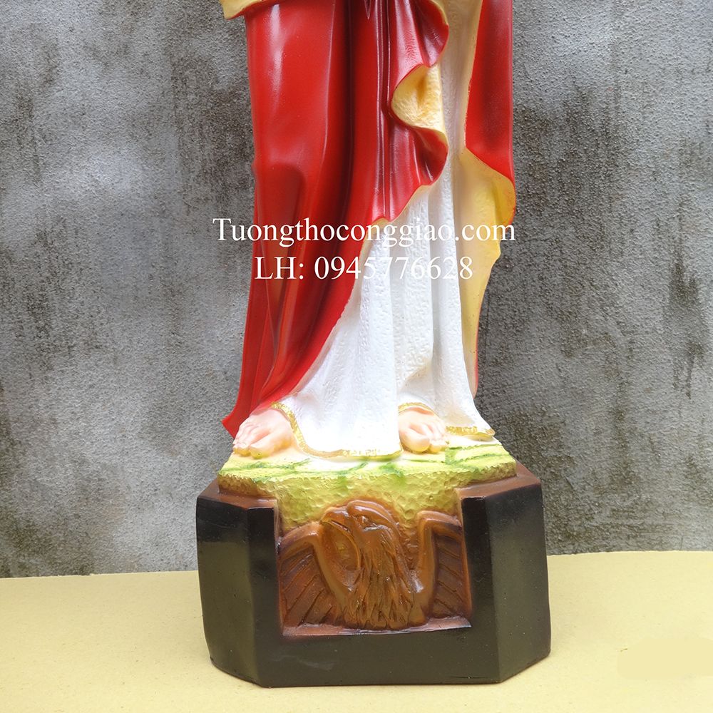 Tượng Thánh Gioan Tông Đồ 60cm (Thánh Gioan Thánh Sử)