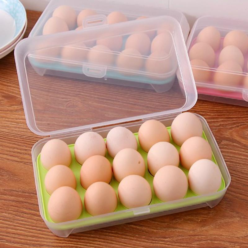 Khay đựng trứng bằng nhựa đa năng tiện dụng (Màu ngẫu nhiên)