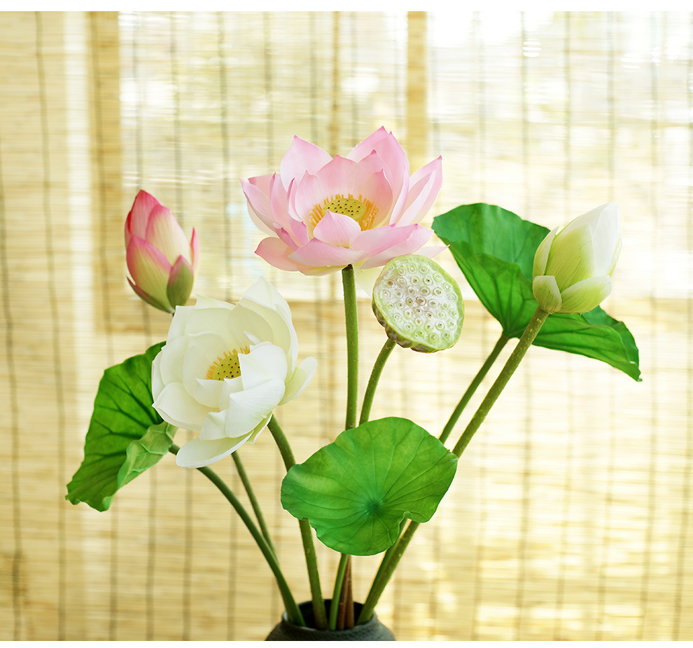 Hoa giả/Hoa sen cao cấp cỡ lớn các loại