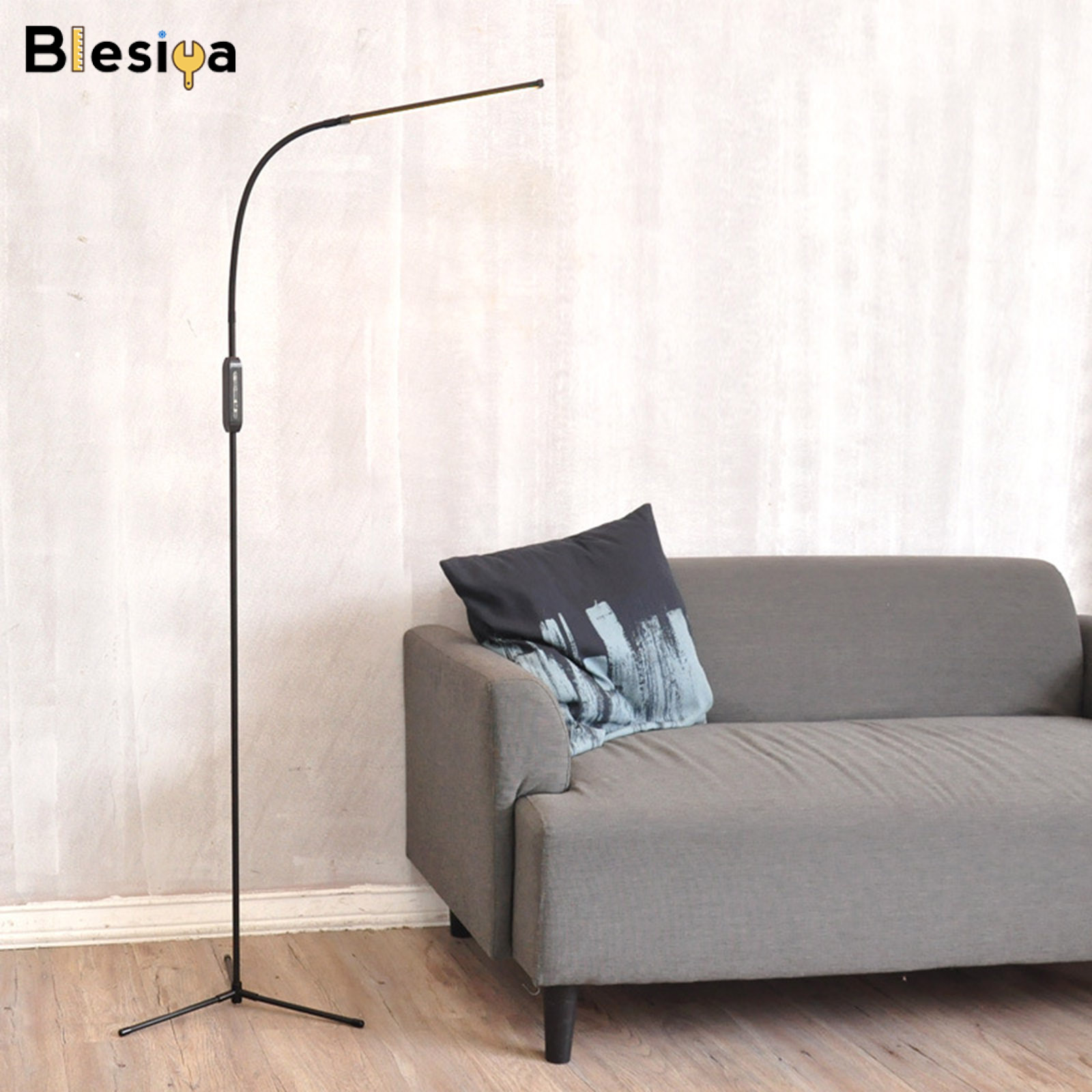 Blesiya LED Floor Lamp Standing Lamp Reading Lamp Bedside Night Lamp US Plug