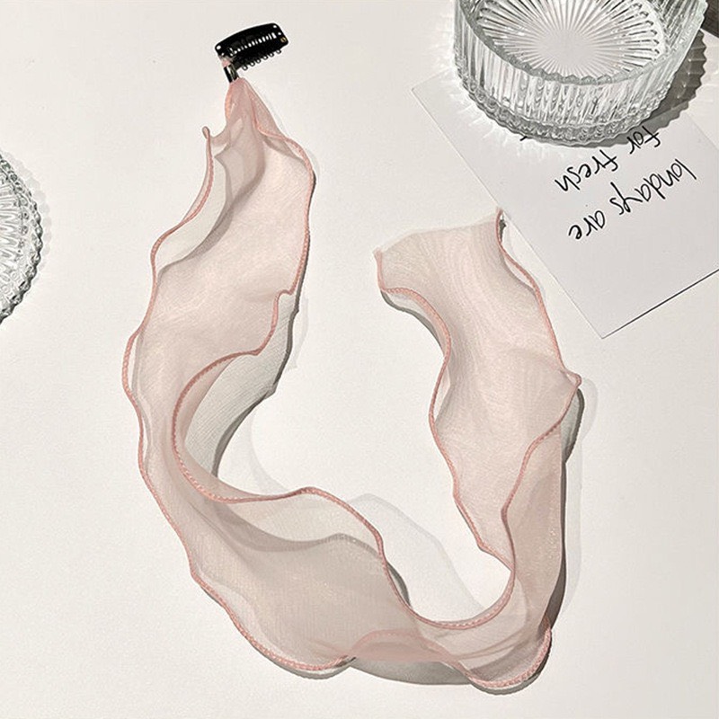 Dây kẹp tóc ruy băng/ kẹp hình nơ, cài tóc phong cách lolita qiqishop