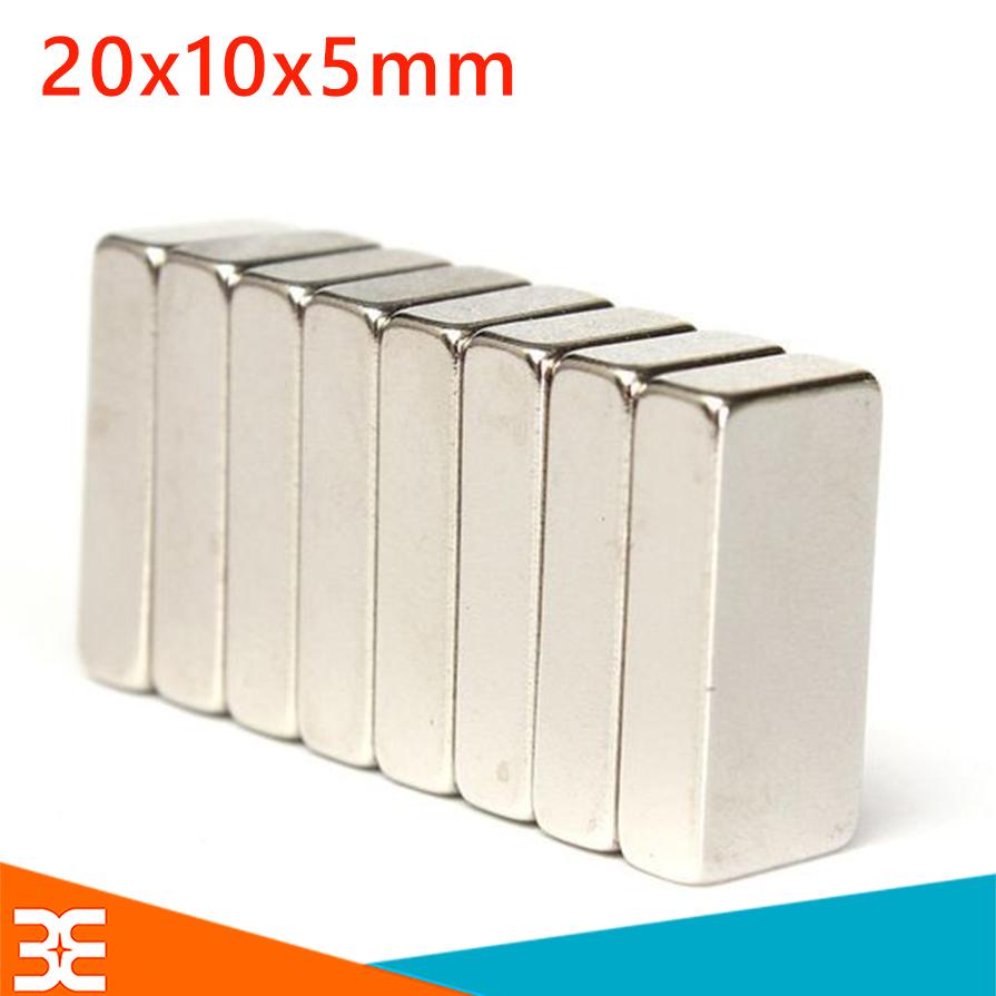 Nam Châm Đất Hiếm Chữ Nhật 50x5x4mm