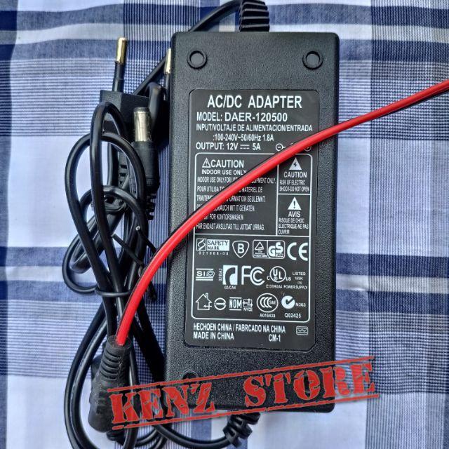 Nguồn 12V-5A tặng kèm giắc cái