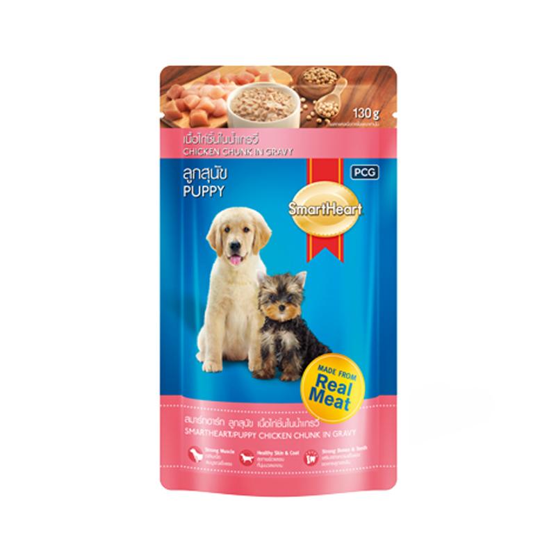 Thức Ăn Pate Cho Chó Con Vị Gà Smartheart Puppy 130Gr