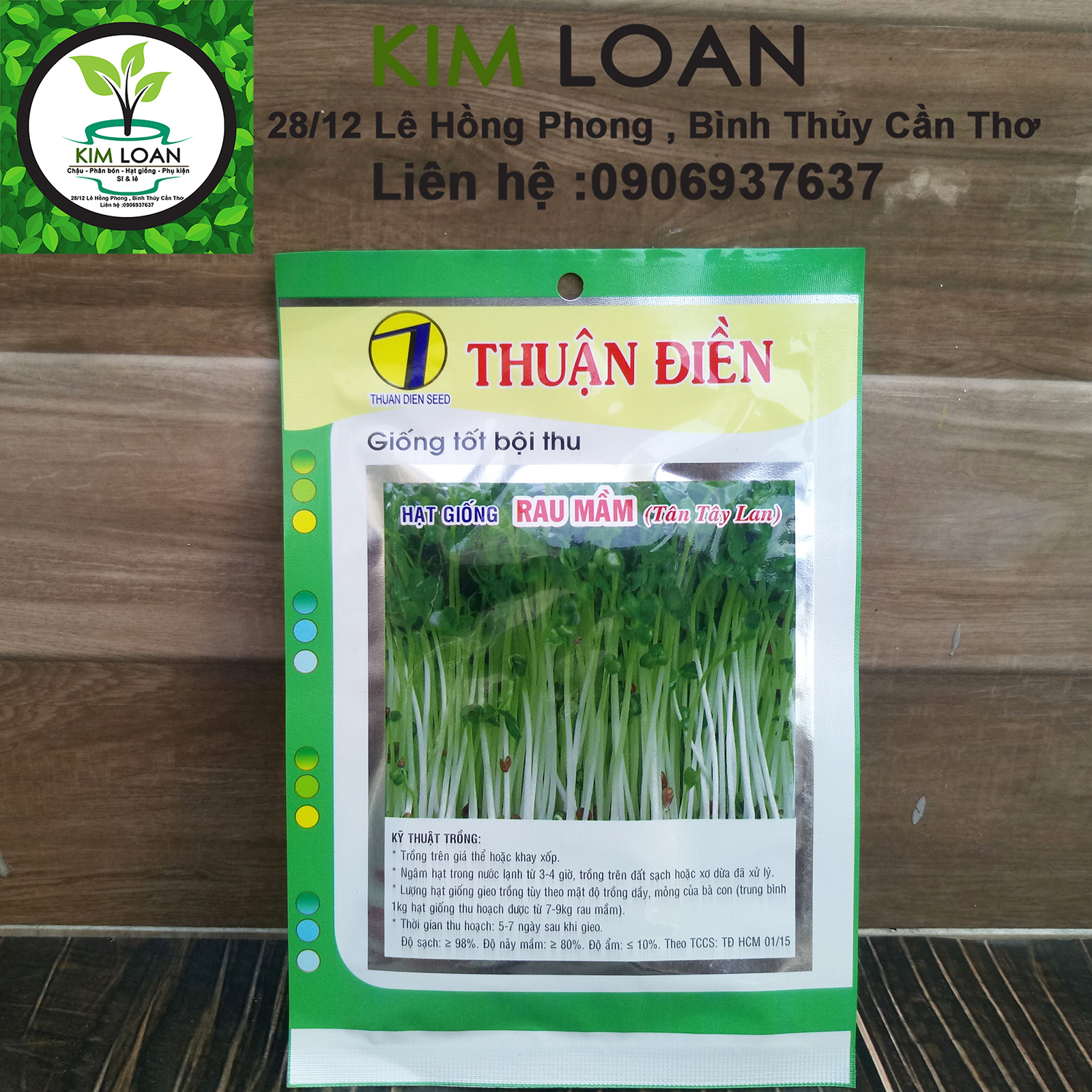 Hạt giống rau mầm (Tân Tây Lan) Thuận Điền gói 20g