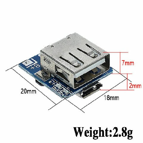 Mạch sạc pin dự phòng mini 1a