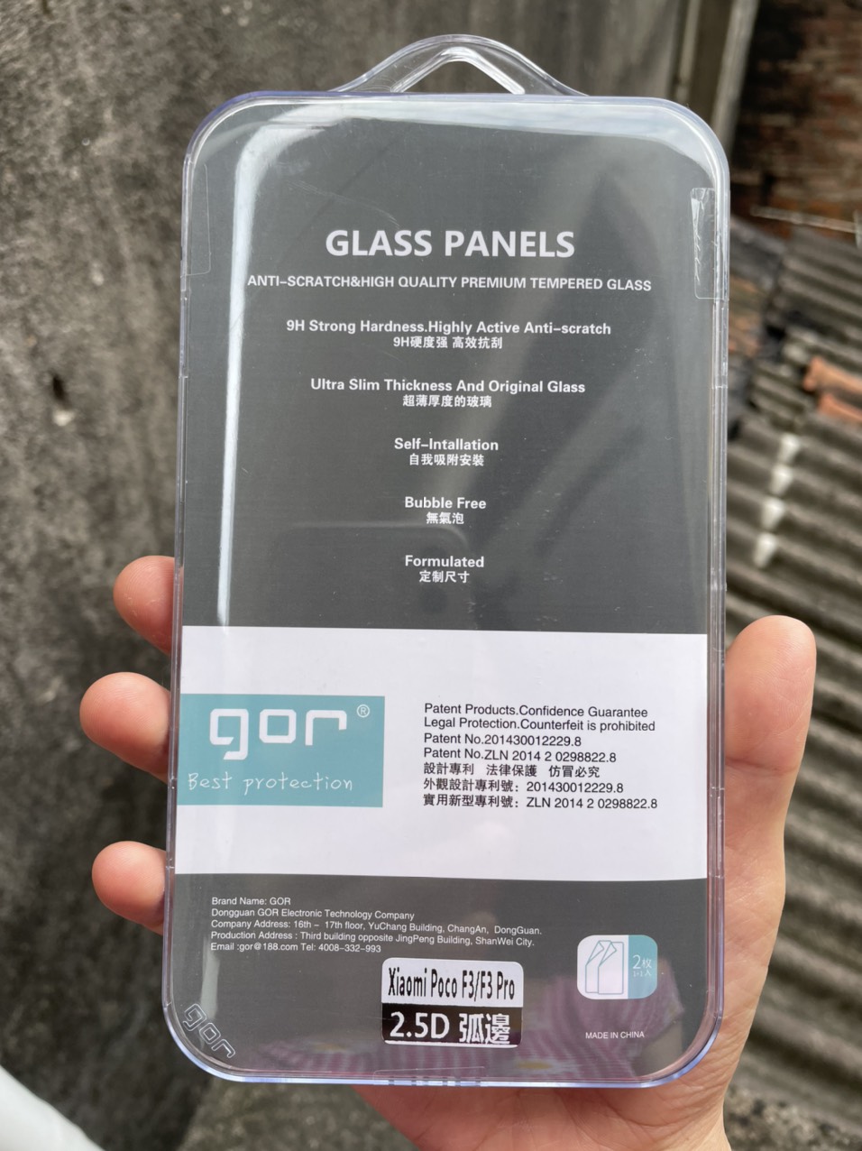 Bộ 2 kính cường lực Xiaomi Poco F3 / F3 Pro chính hãng Gor ( 2 miếng ) + tặng keo hở mép