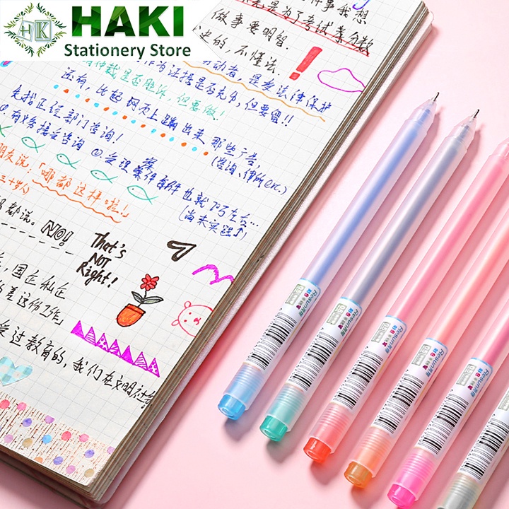 Bút gel Resun ngòi 0.5mm viết calligraphy tiêu đề sổ tay bullet journal nhiều màu cao cấp B6