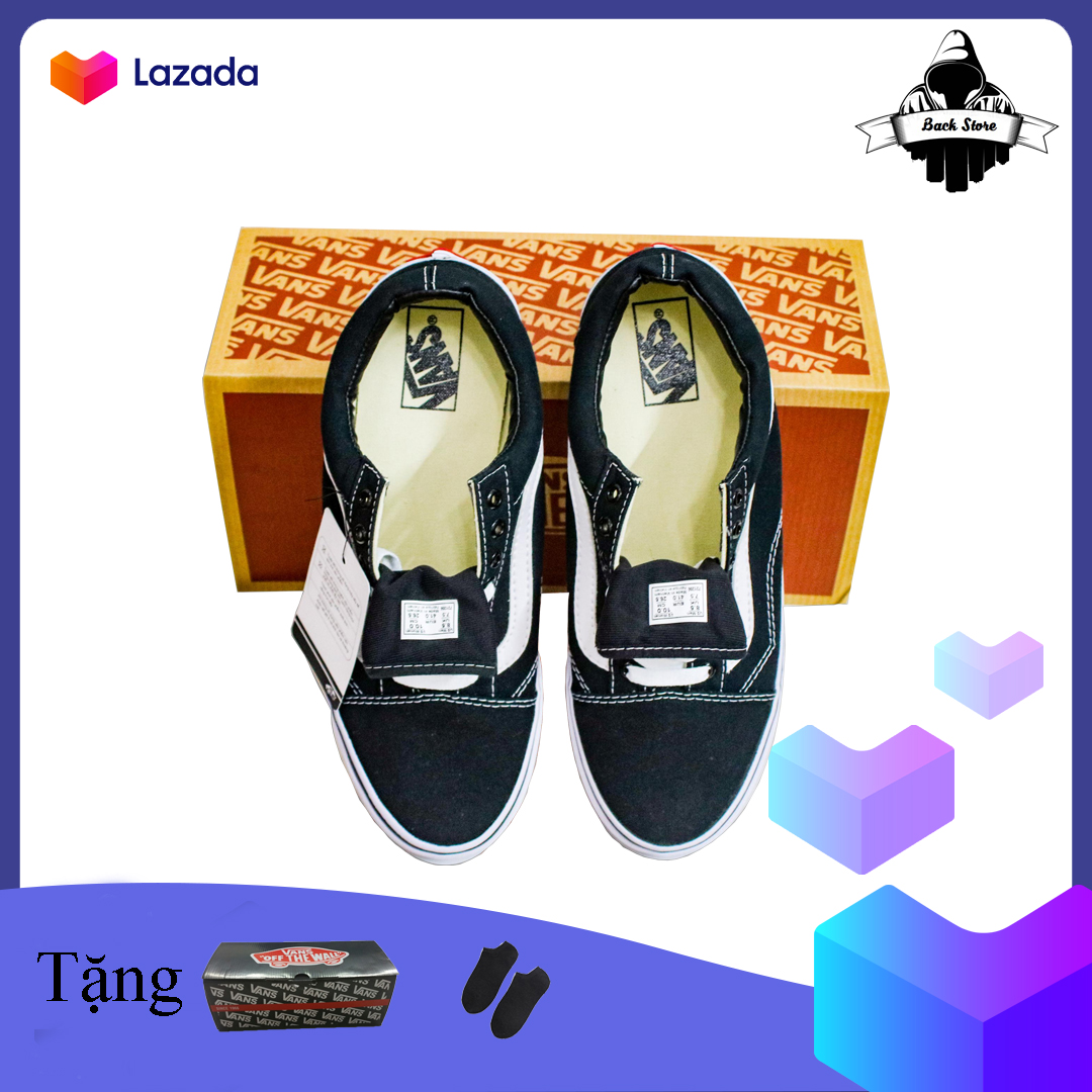 [HCM][ Tặng Box + Vớ ] Giày thể thao sneaker nam nữ Vans Bape Cá Mập
