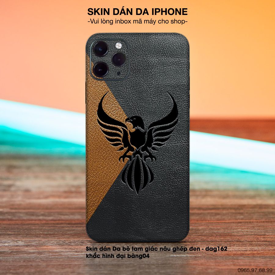 Miếng dán da khắc hình đại bàng cho iPhone (inbox mã máy cho shop)
