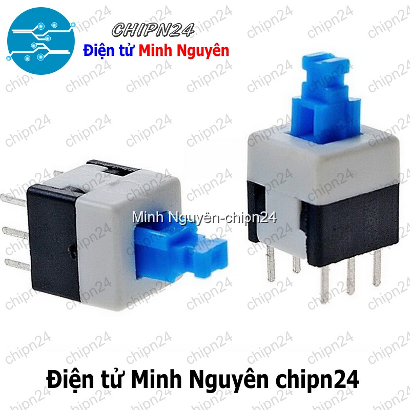 [5 cái] (F83) Nút nhấn 6 chân 8x8mm Tự giữ - HH004558