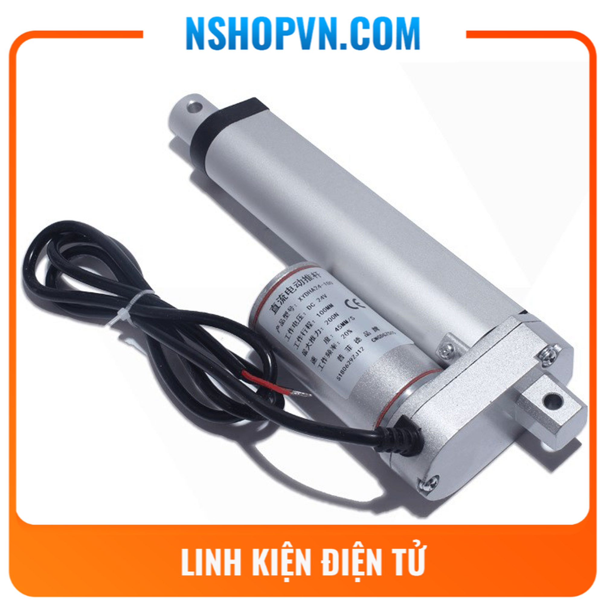 Xi lanh điện 12v hành trình 300mm-20mm/s
