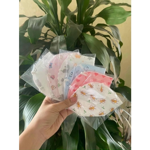 (10 cái) Khẩu Trang N95 Mask Trẻ Em Ko Van Dễ Thương