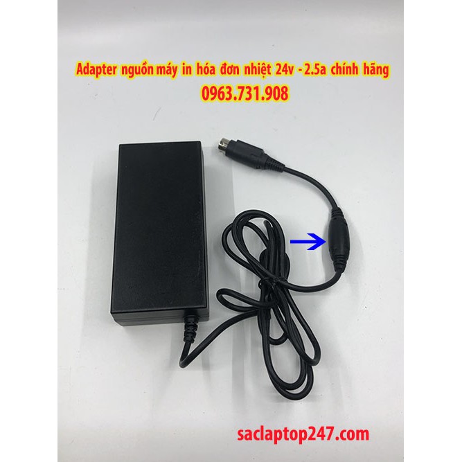 Adapter Nguồn Sạc Máy In Hóa Đơn 24V 2.5A