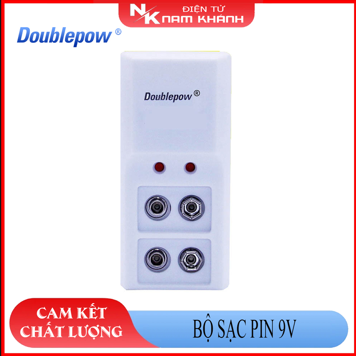 Bộ sạc pin 9V (pin vuông) Doublepow DP-B09
