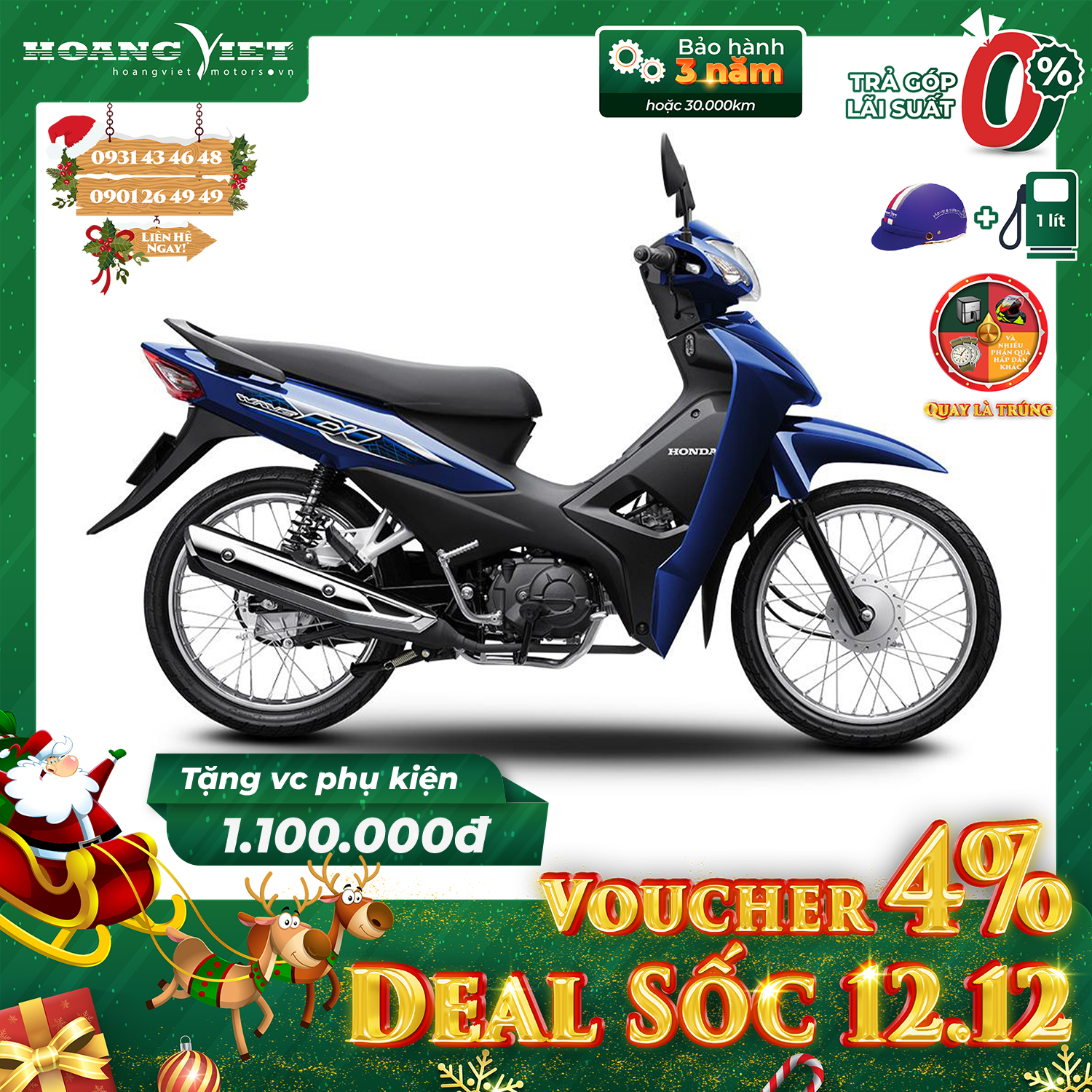 Xe Máy Honda Wave ALPHA phiên bản tiêu chuẩn 2024