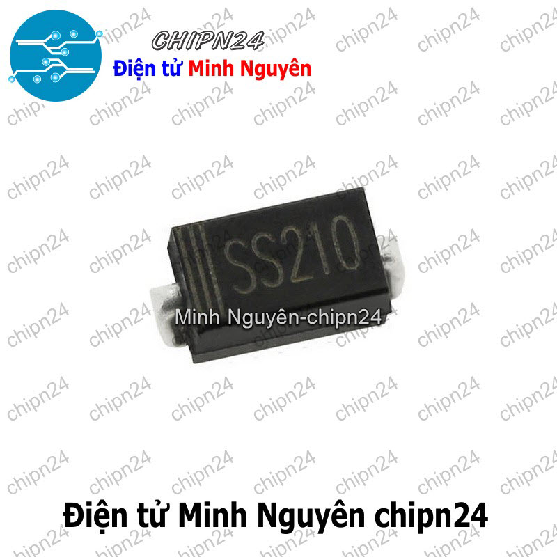 [10 con] (G7) Diode Dán SS210 SMA 2A 100V (SMD) (4.3x2.6mm) (Diode xung) - HH004095