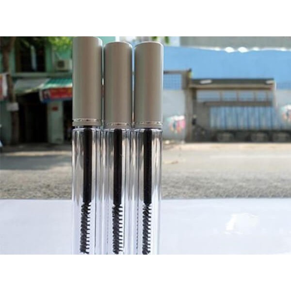 Vỏ chai mascara nắp bạc 8ml ( Lọ chuốt mi ) đựng dầu dừa,...