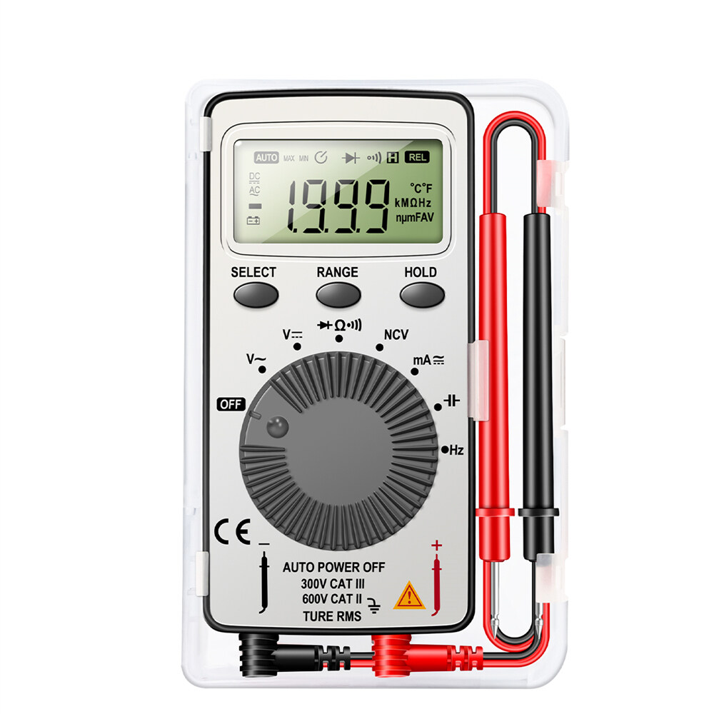 Shockley ANENG Thiết Bị Kiểm Tra Mini Đồng Hồ Vạn Năng Kỹ Thuật Số Di Động Vôn Kế Ampe Ohm Chống Cháy Tự Động Sạc Được Tầm Xa TRMS