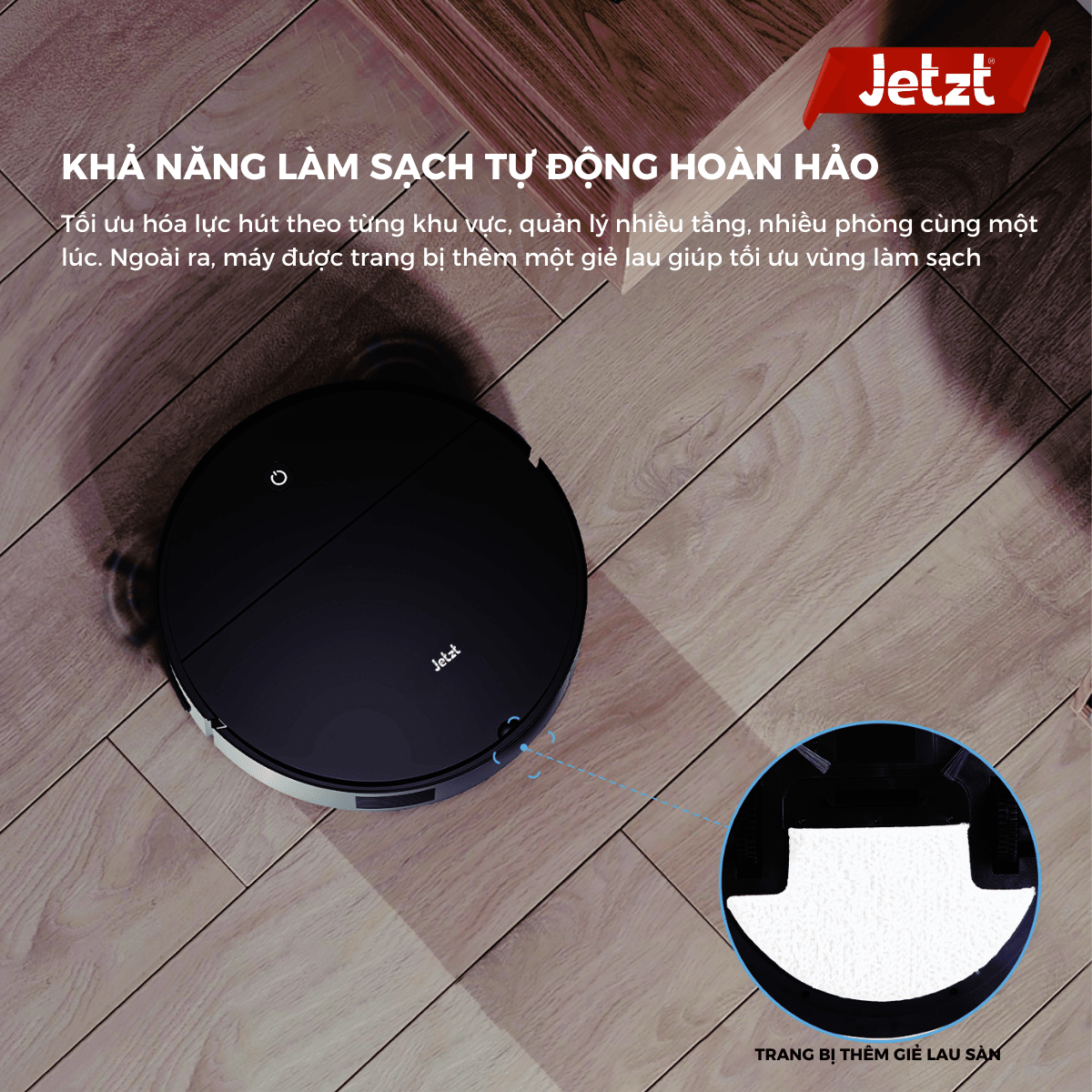 Robot hút bụi thông minh JETZT F10