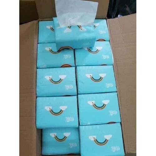 Thùng 30 gói giấy lau cầu vồng siêu dai