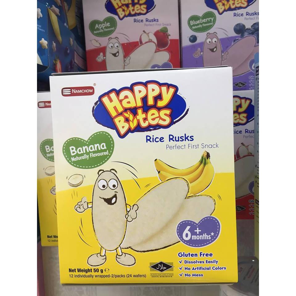 Bánh gạo ăn dặm HAPPY BITES MADE IN THÁI LAN
