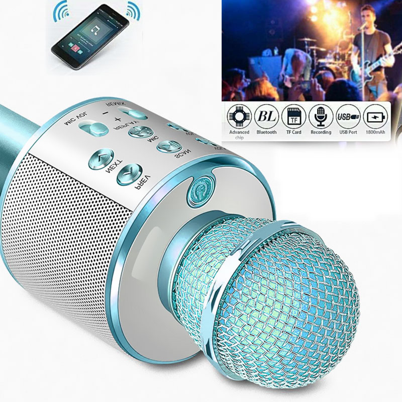 Micro không dây Karaoke WS 858 Bluetooth