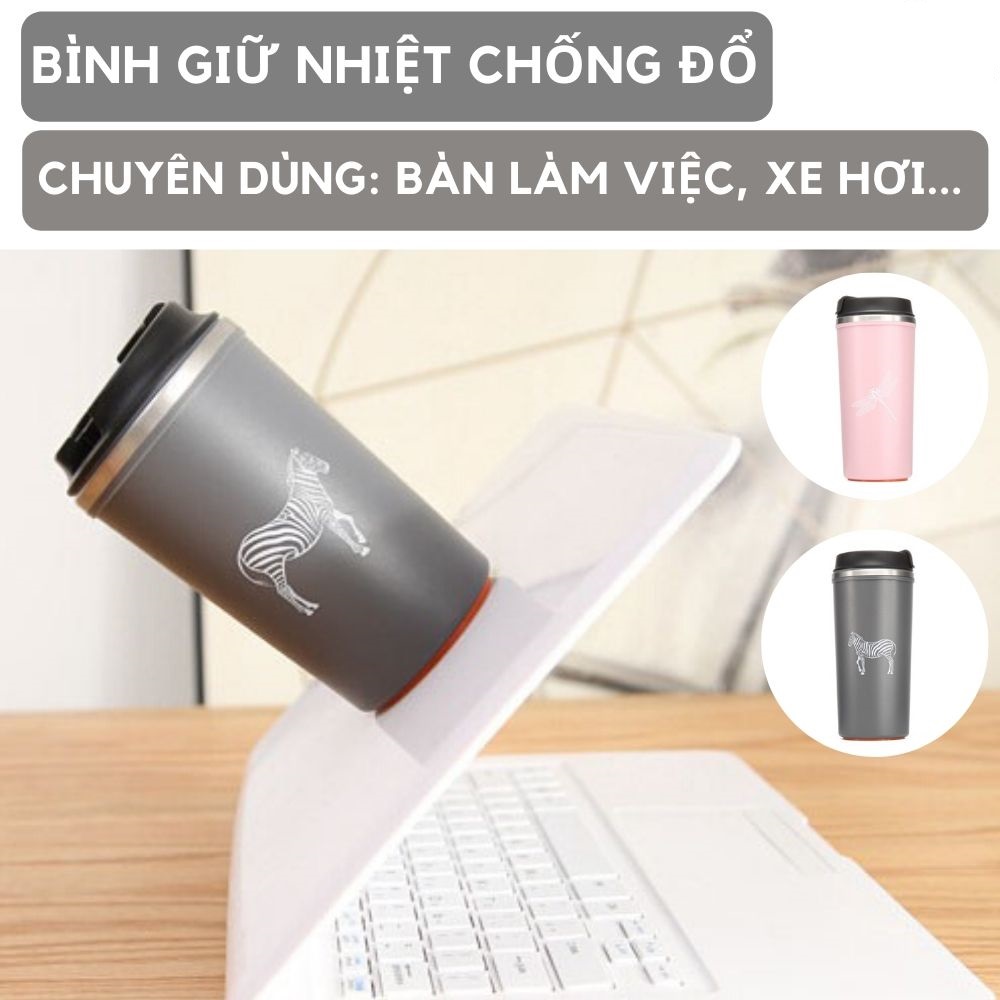 Bình giữ nhiệt chống đổ giữ lạnh 350ml cách nhiệt ly cốc uống nước ly coc giu nhiet lygiunhiet cocgiunhiet
