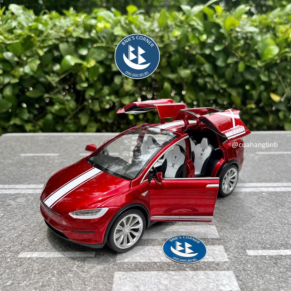 |BNB's Corner| Mô hình xe 1:24 Tesla Model X hãng MiniAuto