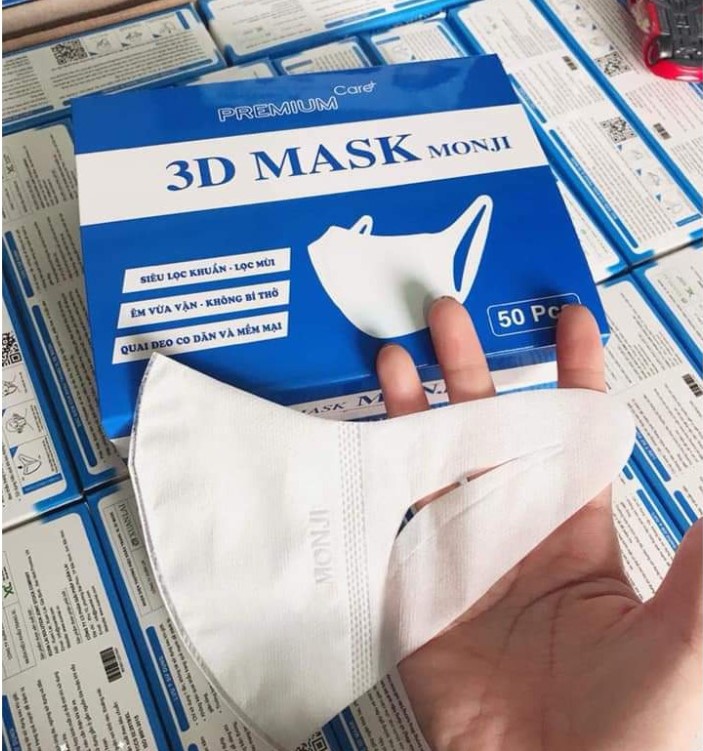 Khẩu Trang 3D Mask Theo Công Nghệ Nhật - 1 Hộp 50 Cái