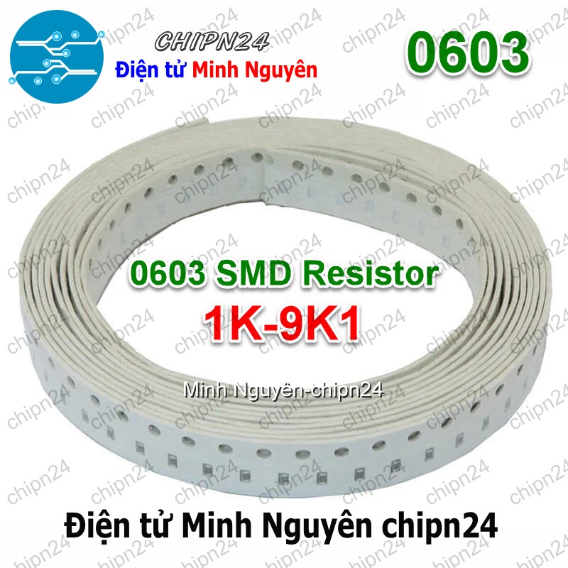 [50 con] (G45) Điện Trở dán SMD 0603 1% (1.6x0.8mm) (Từ 1K đến 8K2) - [Chọn Loại] - HHH.00390