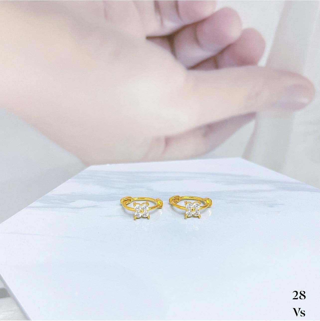 1 đôi Bông tai vàng tây cho trẻ em MS29