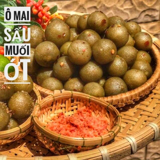 Ô mai sấu bao tử muối ớt giòn cay 500g/1 Kg- đồ ăn vặt