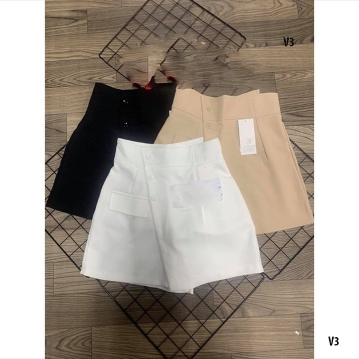 Quần giả váy, quần short phối cúc