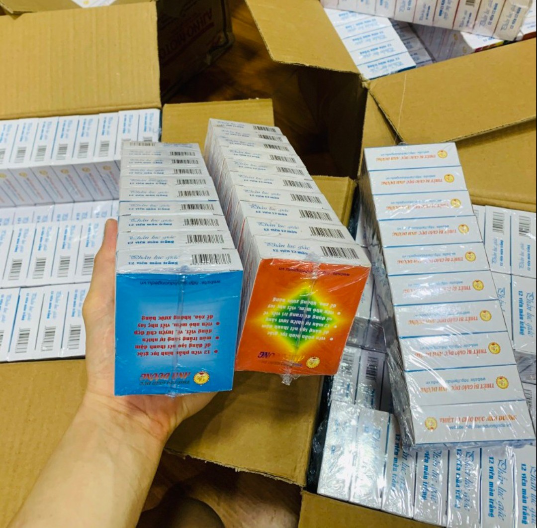 Phấn lục giác trắng hộp 12 viên