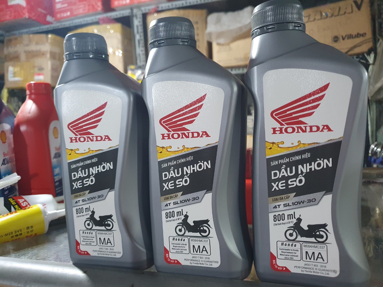 Dầu Nhớt Honda 800ml Cho Xe Côn, Xe Số Chính Hãng mẫu mới