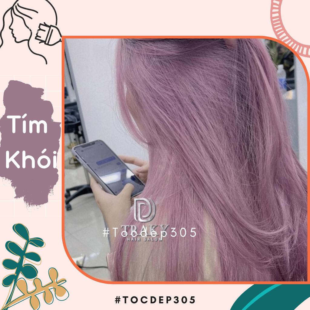 SET THUỐC NHUỘM TÓC MÀU TÍM KHÓI (KÈM OXI)