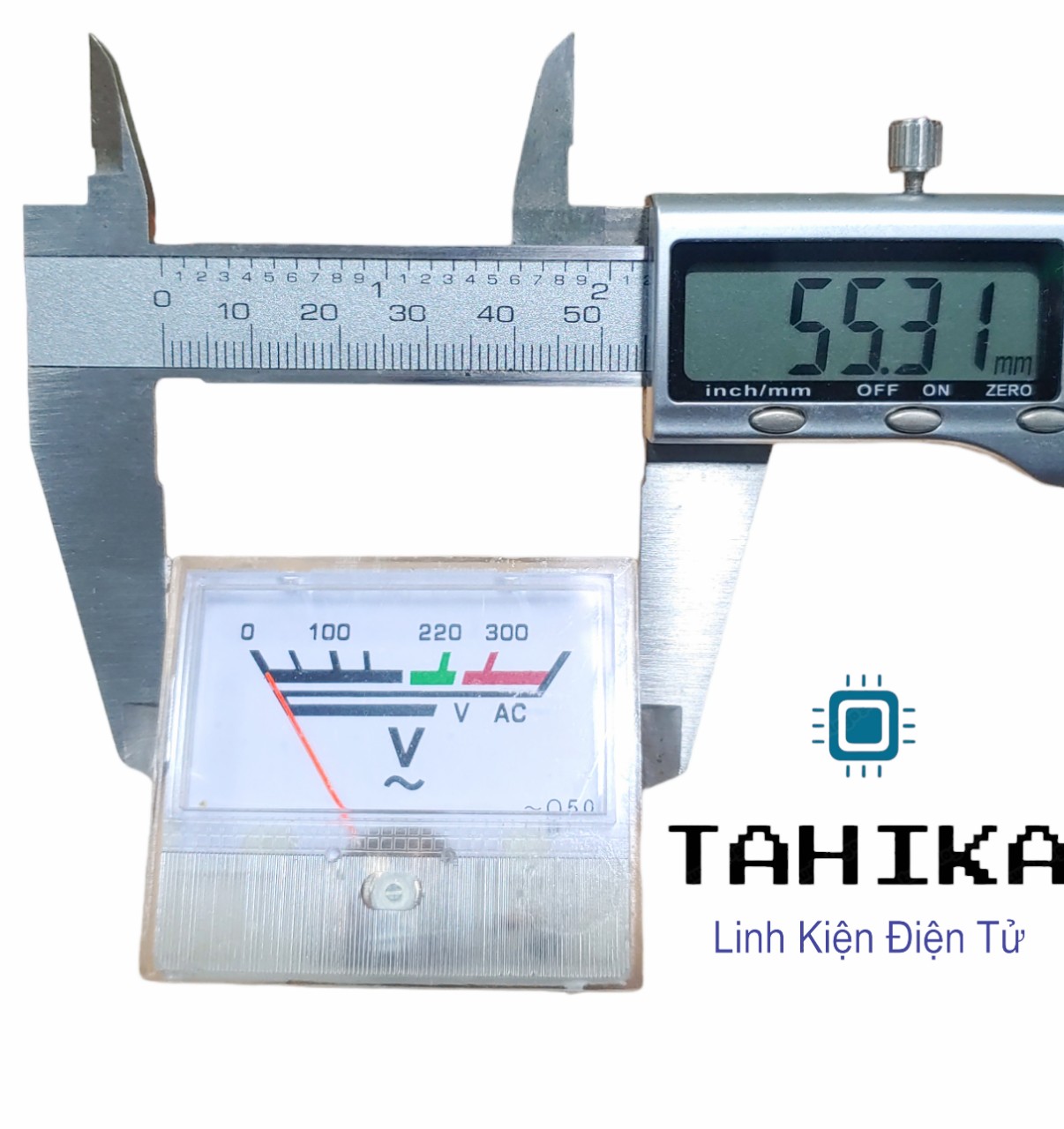 Đồng hồ đo vôn kế xoay chiều 220v - linh kiện điện tử tahika