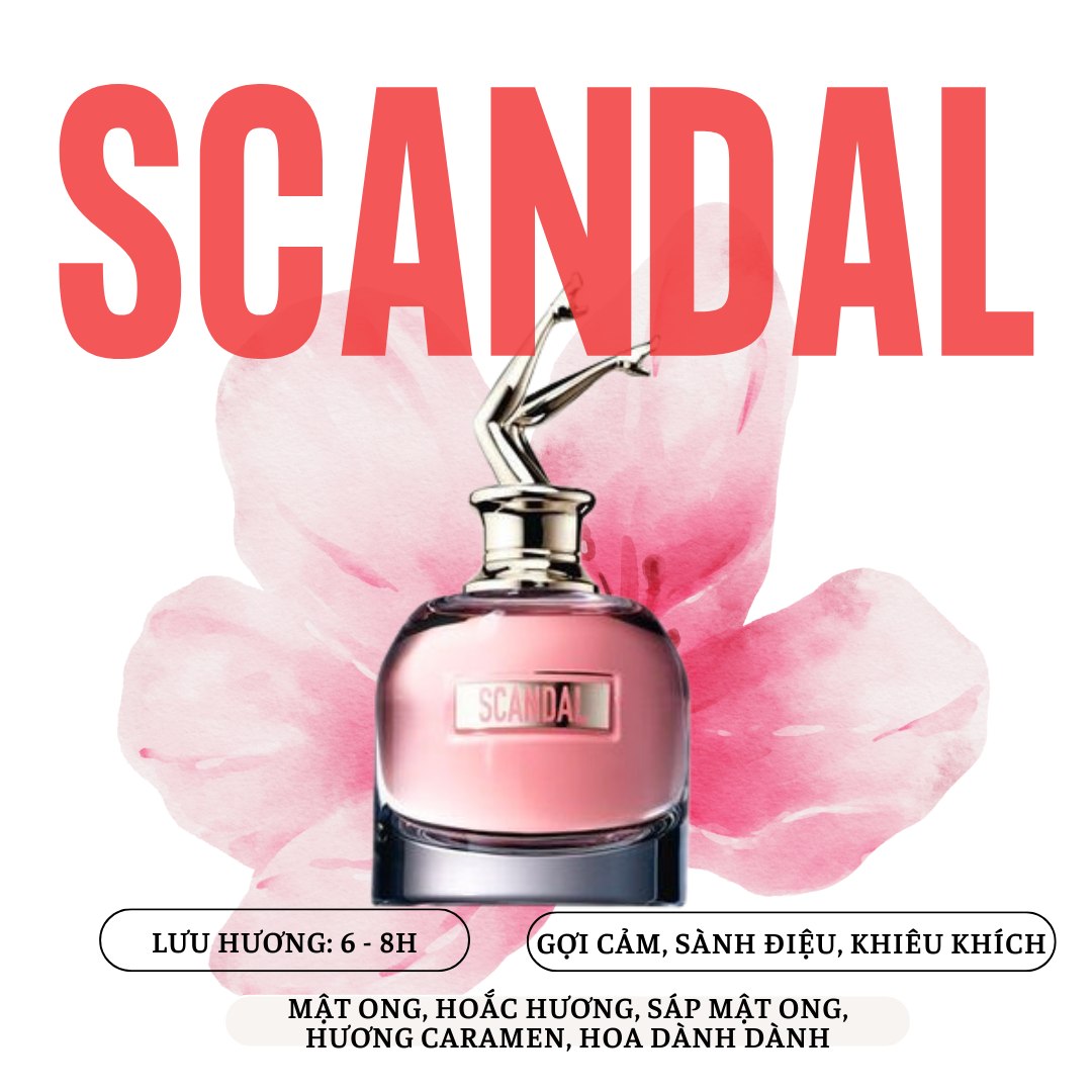 (Authentic)Nước hoa nữ chiết Scandal EDP 10ml