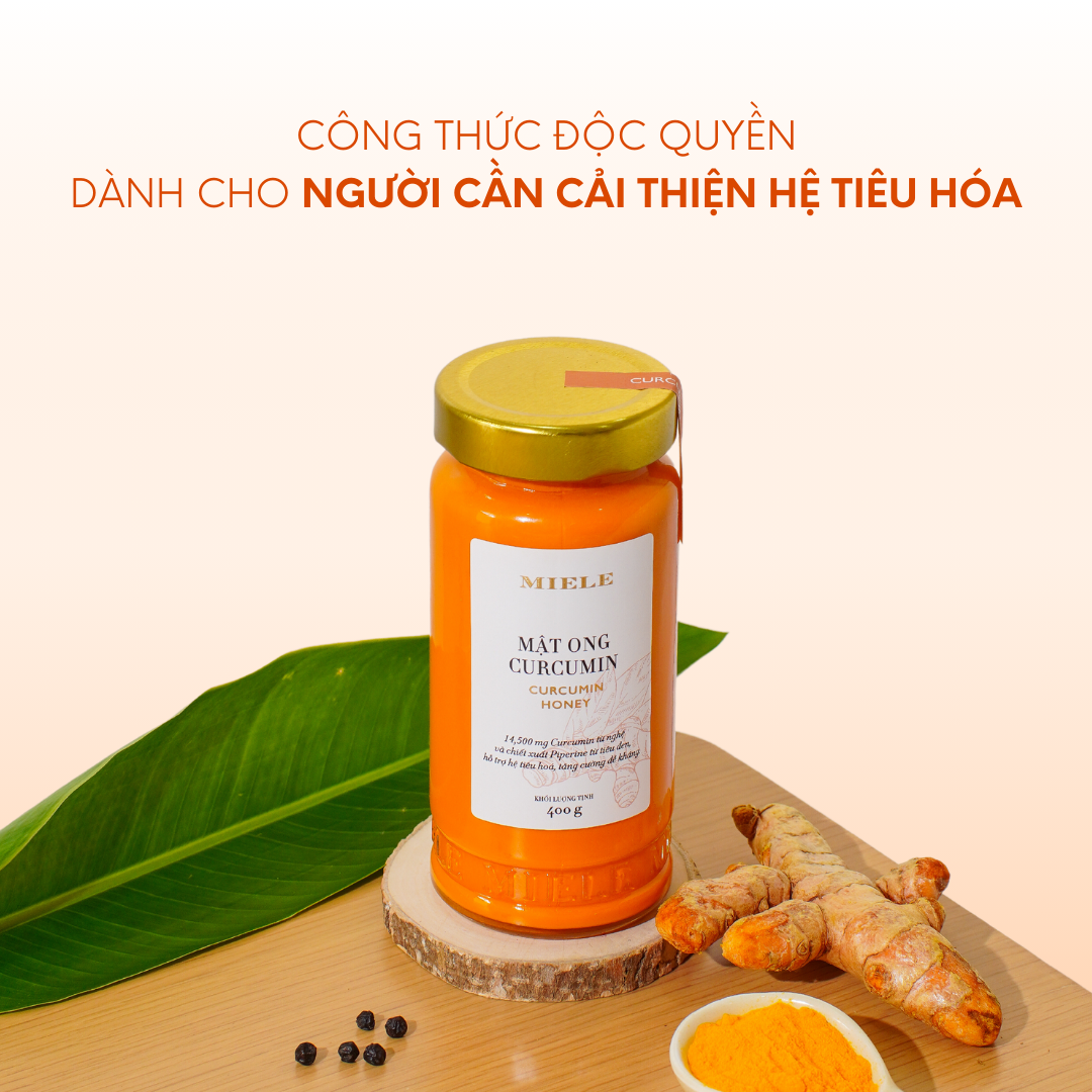 Mật ong nghệ curcumin Miele 250g, 400g, 700g