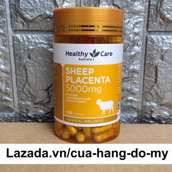 Viên uống Nhau Thai Cừu Healthy Care Sheep Placenta 5000mg 100 Viên cao cấp