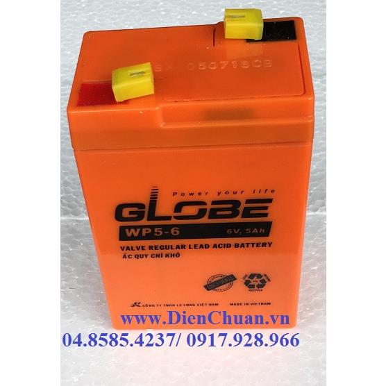 Ắc quy Globe 6V 5Ah - Ắc quy 5ah 6V Globe WP5-6