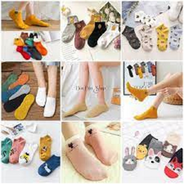 SET 3 ĐÔI TẤT NỮ CỔ NGẮN