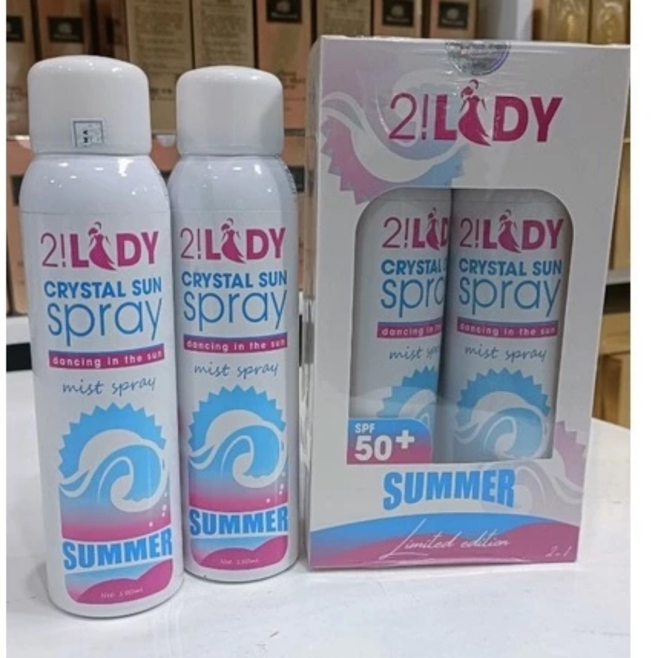 COMBO 2 CHAI XỊT CHỐNG NẮNG 2!LADY MAGIC SKIN