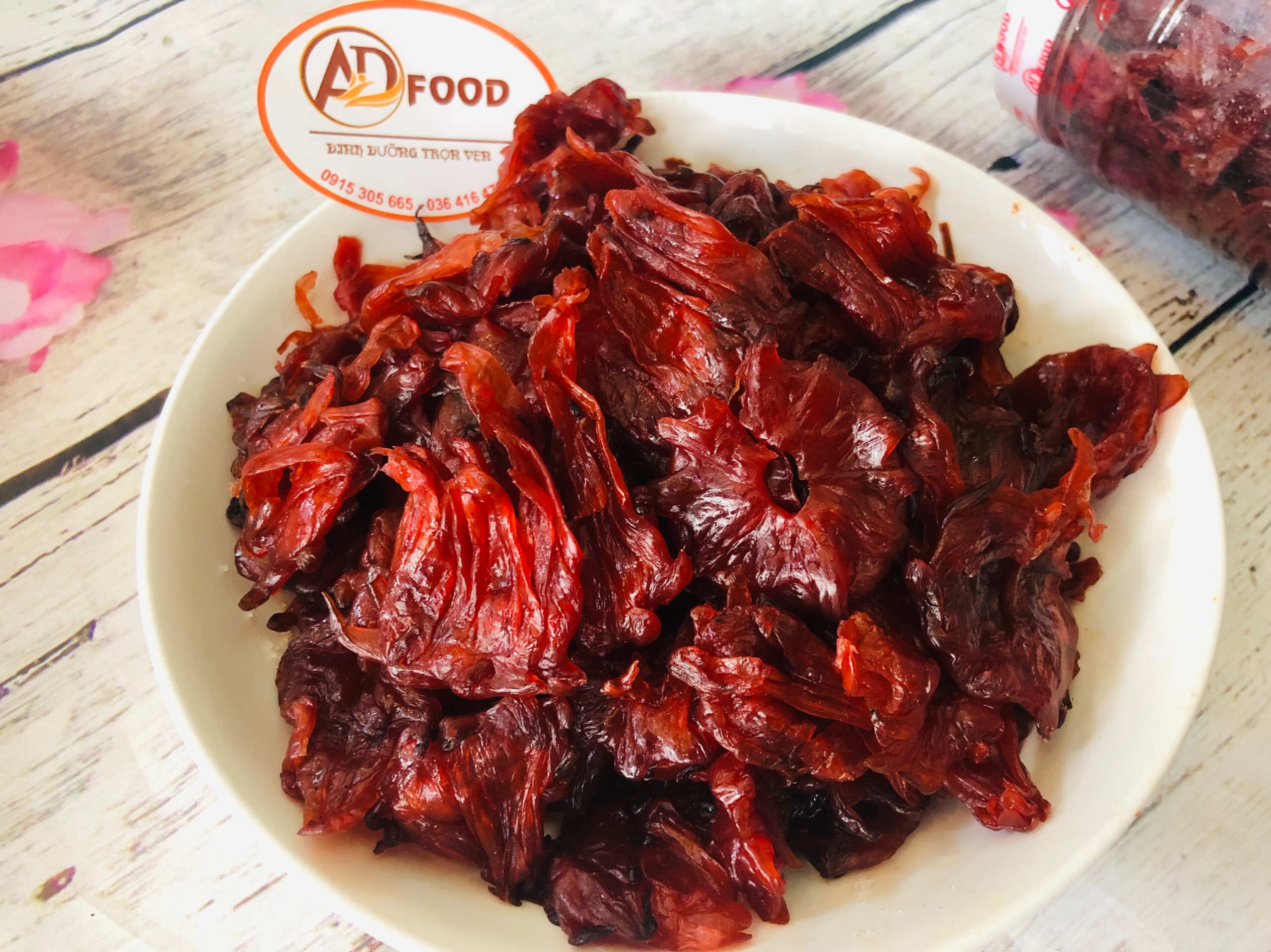 1kg mứt hoa Bụp Giấm Hoa Atiso đỏ