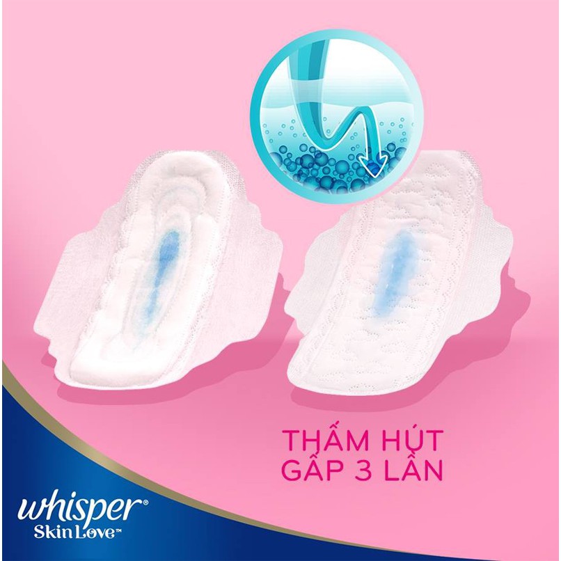 Băng Vệ Sinh Whisper Siêu Mỏng Cánh Ban Ngày 24cm