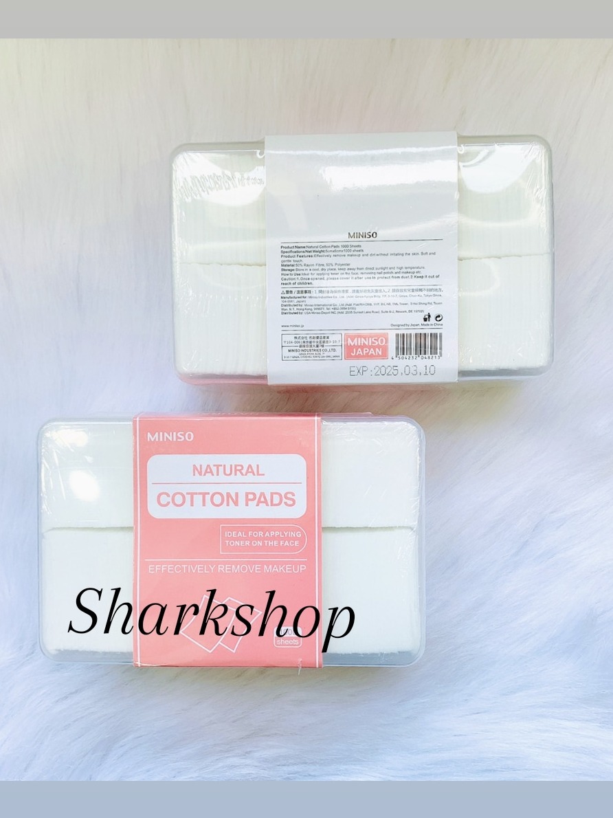 Bông tẩy trang miniso 1000 miếng 180 miếng