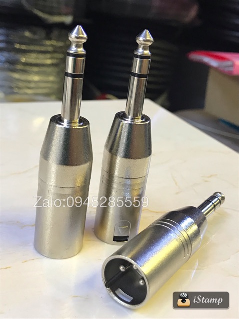Jack chuyển Canon XLR ra 6.35mm (6 ly) chính hãng REAN