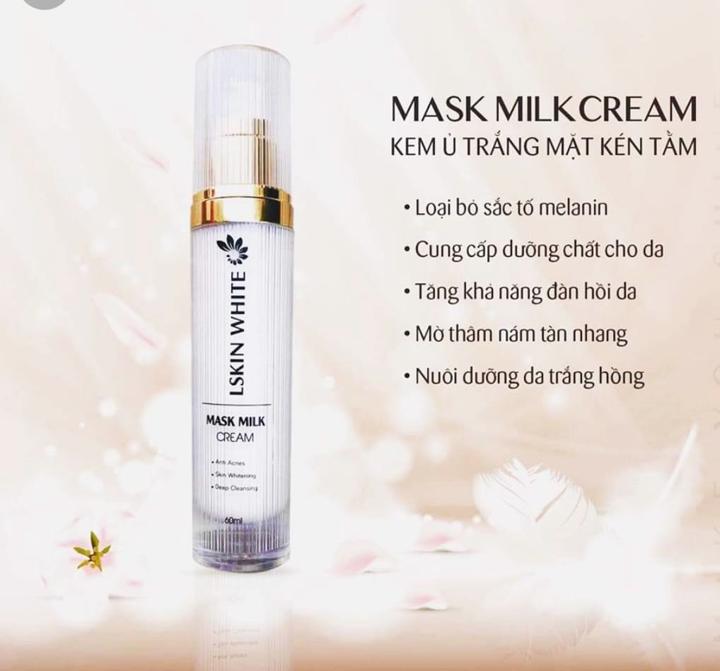 [HCM]Ủ trắng kén tằm Lskin White 60ml